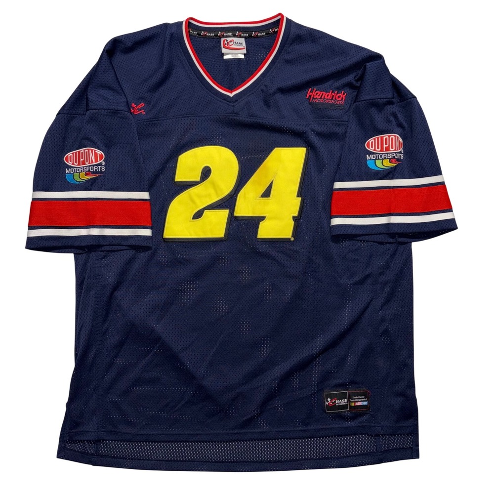 Chase Authentics Jeff Gordon 24 DuPont NASCAR Jersey Navy Blue 3XL